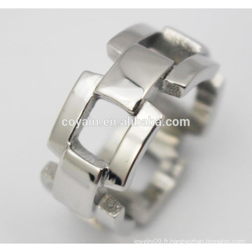 Vente en gros Bague en acier inoxydable 316l Chaîne Bague pour hommes